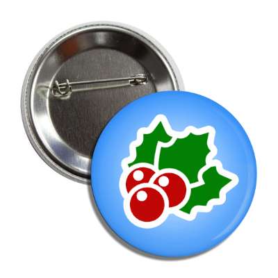 holly berries blue button