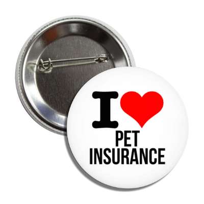i love pet insurance heart button