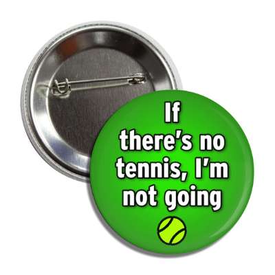 if theres no tennis im not going button