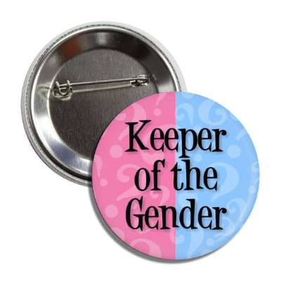 keeper of the gender pink or blue gender reveal question marks button