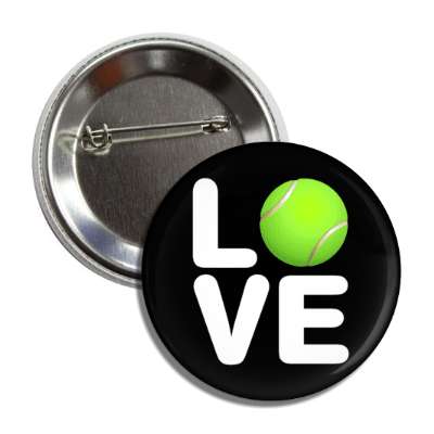 love tennis ball stacked button