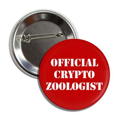 official cryptozoologist button
