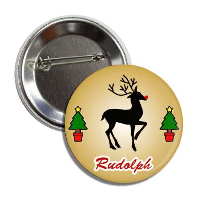 rudolph the red nose reindeer santa xmas tree button