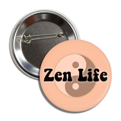 zen life yin yang button