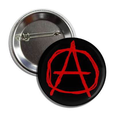 anarchy symbol red black button