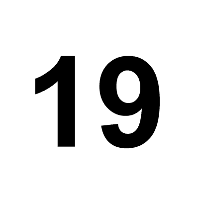 number 19 png