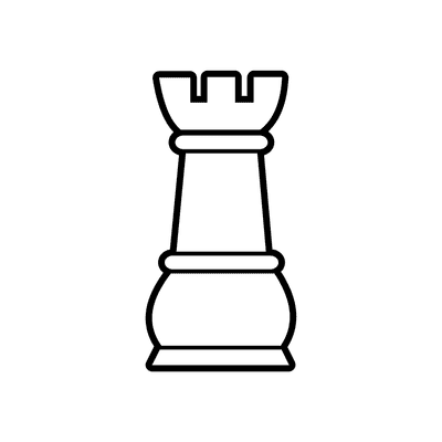 Funny rook as a chess piece - Chess Rook - Pin
